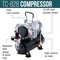 HI-FLOW All-Purpose Precision Dual-Action Siphon Feed Airbrush Set with Twin Cylinder Piston Airbrush Compressor with Air Storage Tank